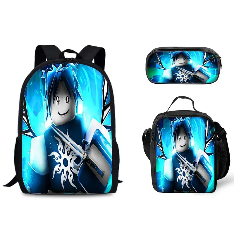 sac dos nylon personnages dessins animés fond noir format grand volume usage étudiant voyage