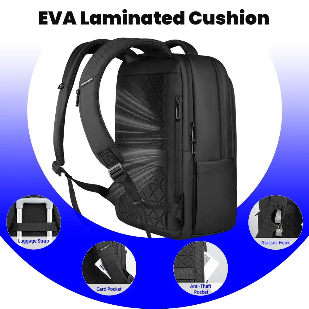 heroic knight business sac à dos pour homme grande capacité 17 pouces sac à dos pour ordinateur portable usb sac à dos de voyage étanche sacs d'école pour homme