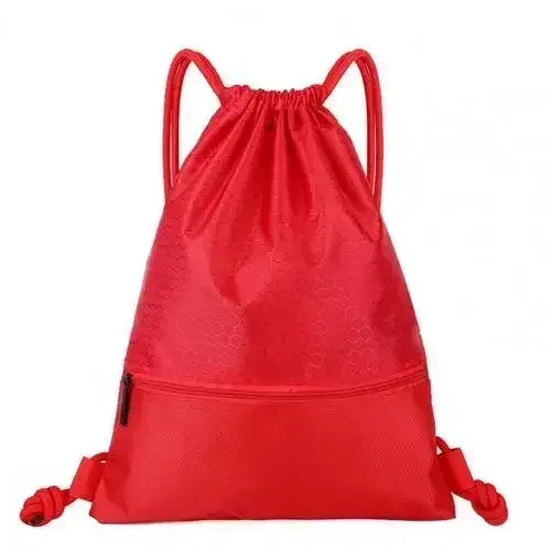 sac à dos simple avec poche à cordon de serrage pour sport de plein air, sac à dos de fitness pour hommes et femmes, sacs de basket-ball légers, sac à fermeture éclair oxford