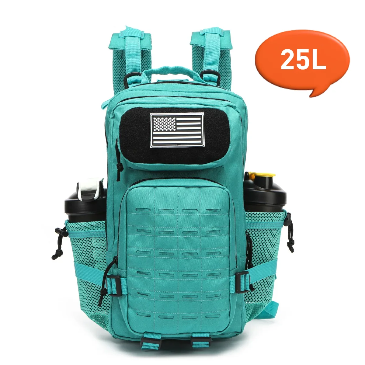 sac à dos dulbackpack pour homme, sac à dos de chasse molle, dean m, sac à dos de randonnée en plein air edc, sorcière, 2 porte-bouteilles, 25l, 50l