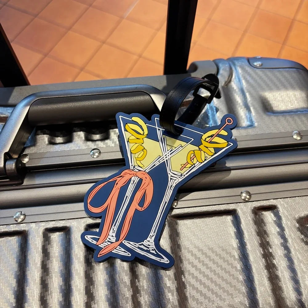 1 pièce étiquette de bagage en forme d'animal sur pied, personnalisable avec nom, pour sac, pendentif, idéal pour la saison des diplômes, pendentif de voyage, cadeau, idée pour bagages d'aéroport