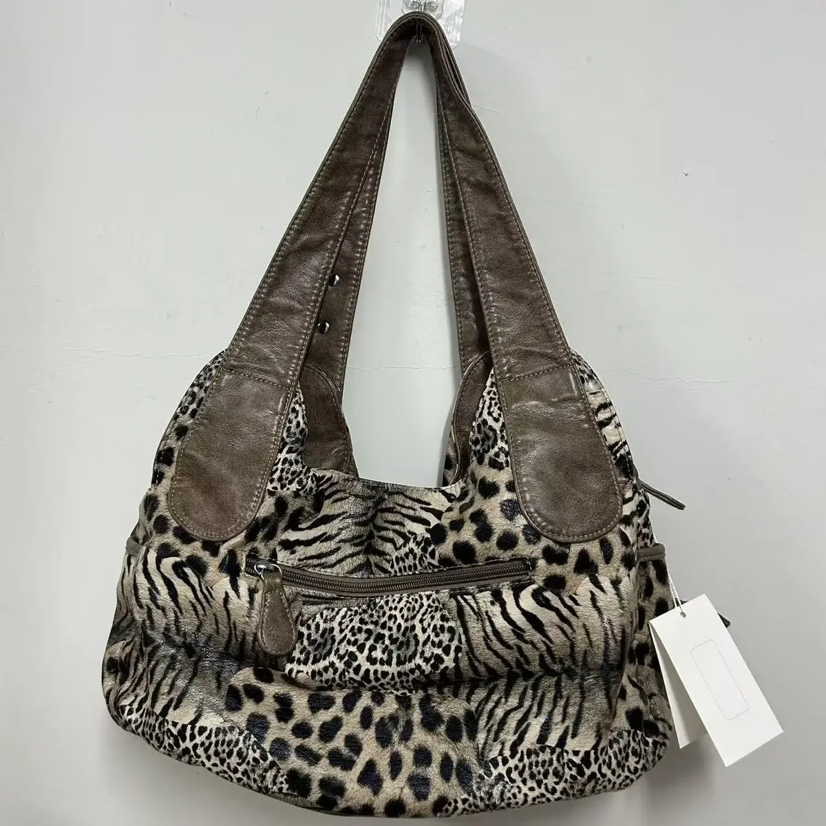 sacs à main pour femmes, grand sac à bandoulière pour femmes, sac à main à imprimé léopard, sac à main tendance, sac à bandoulière de type « dumpling », sac cabas, sac à main de style « hobo ».