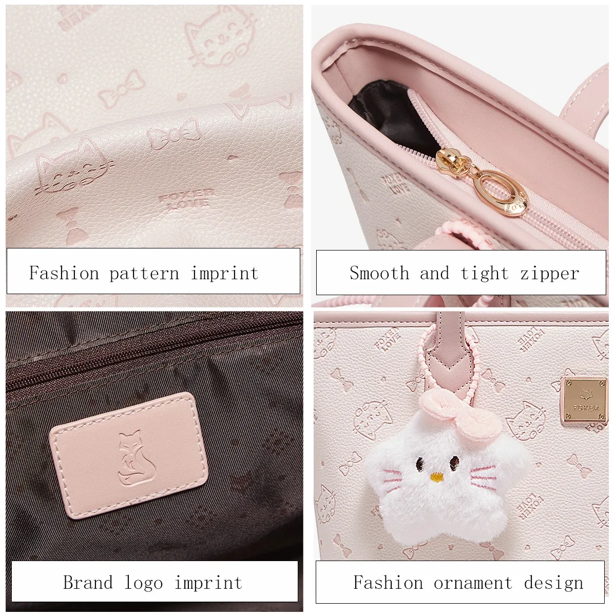 foxer – sac à bandoulière en cuir pvc pour femmes, fourre-tout quotidien, sac à main de grande capacité pour les déplacements quotidiens, nouvelle collection été