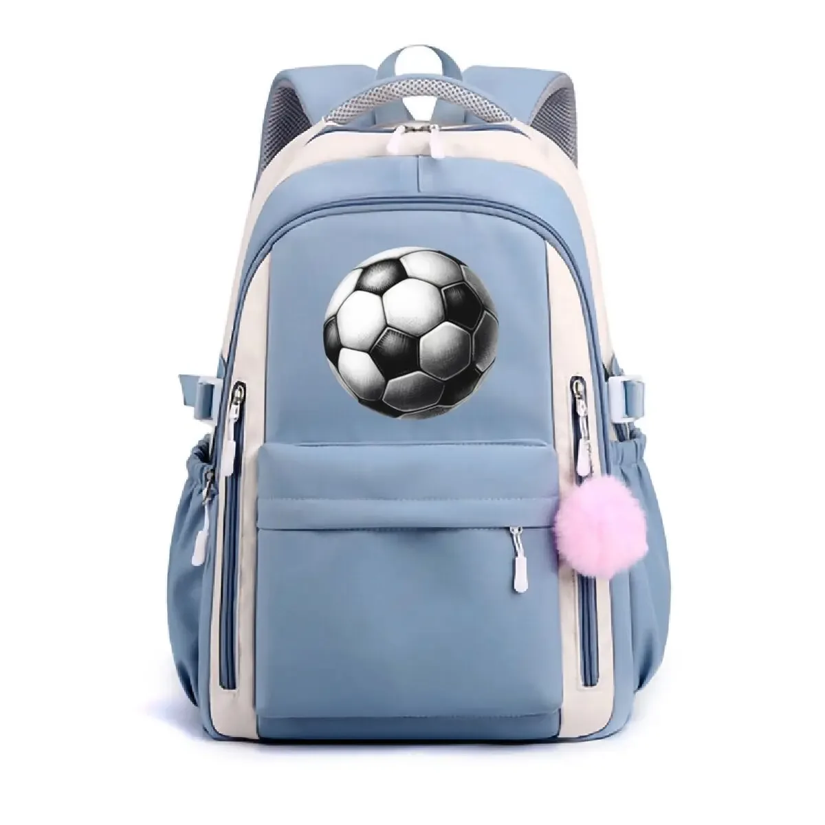 sac à dos tendance imprimé ballon de football pour étudiants, sac à dos de voyage en plein air pour femmes et hommes, sac à dos pour ordinateur portable, sacs d'école décontractés pour adolescents