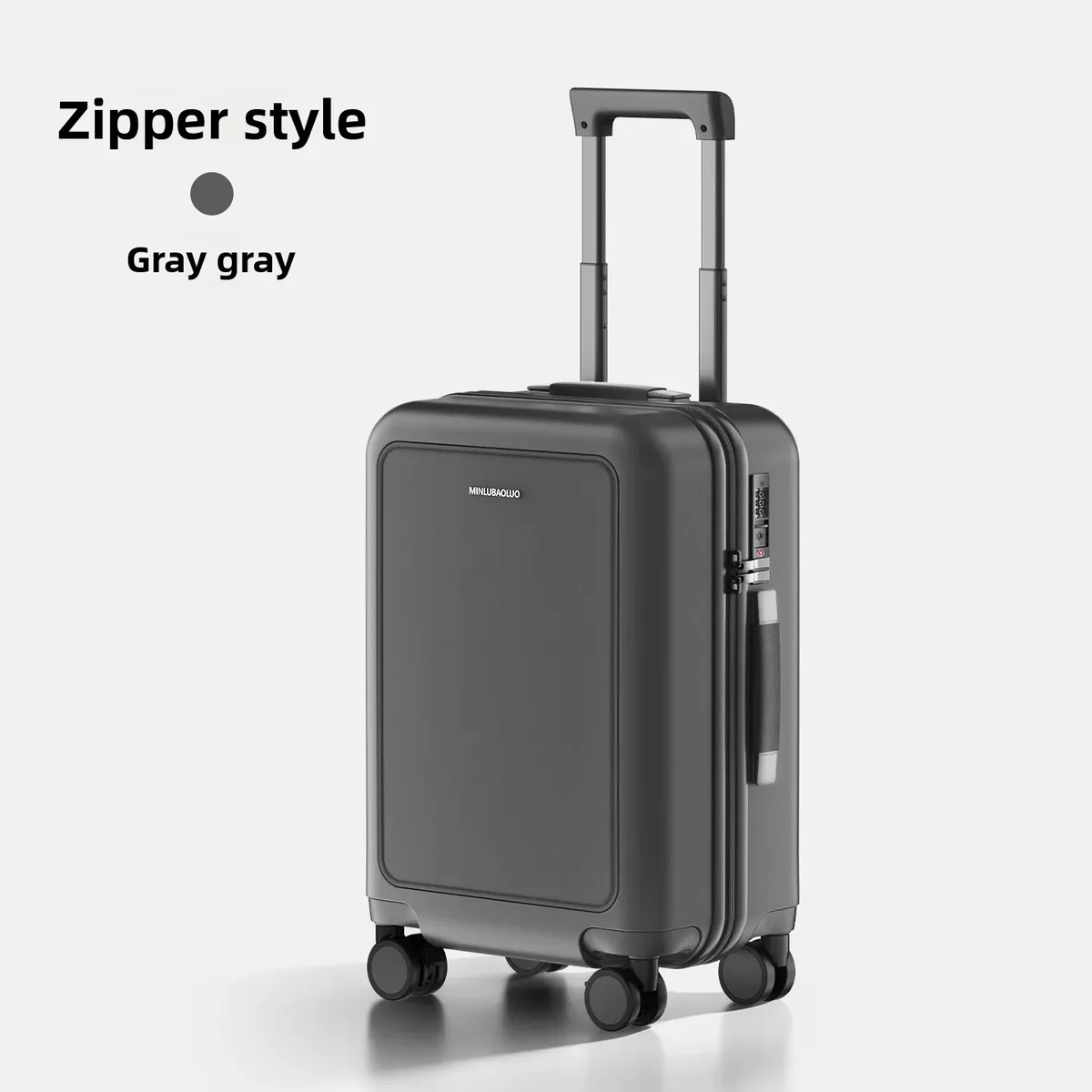 valise de voyage multifonctionnelle 20/24 pouces, élégante, à roulettes silencieuses, pour affaires et cabine