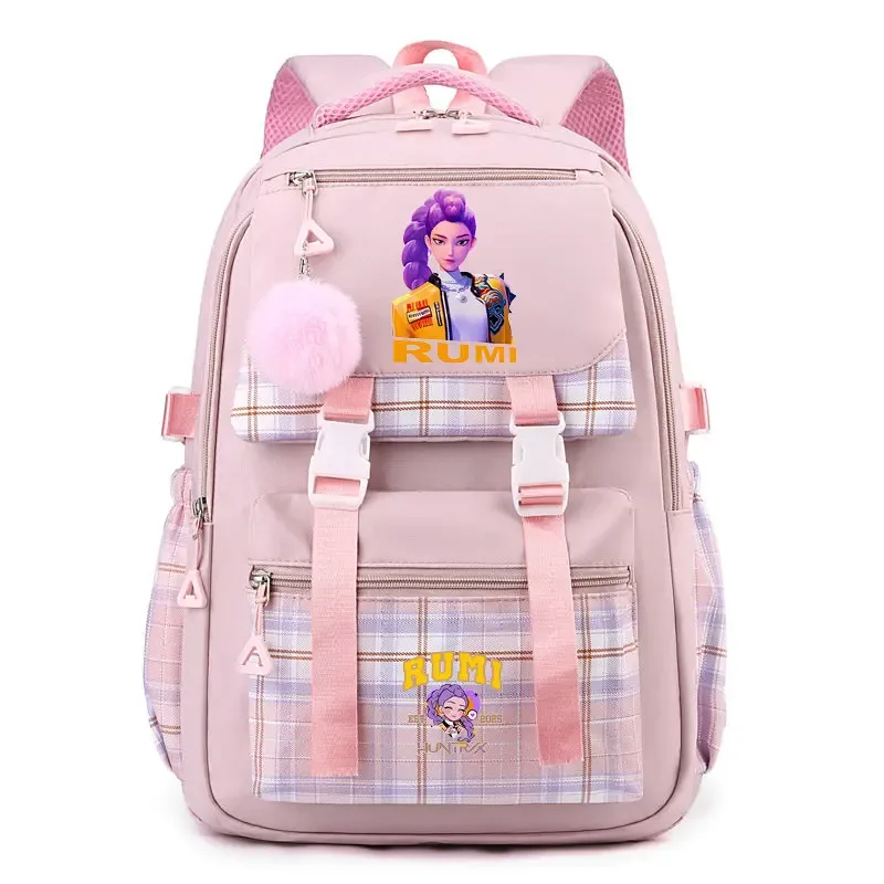 sac à dos d'étudiant k-pop demon hunters, cartable de grande capacité pour adolescents, sac à dos de voyage pour ordinateur portable pour femmes, cadeau