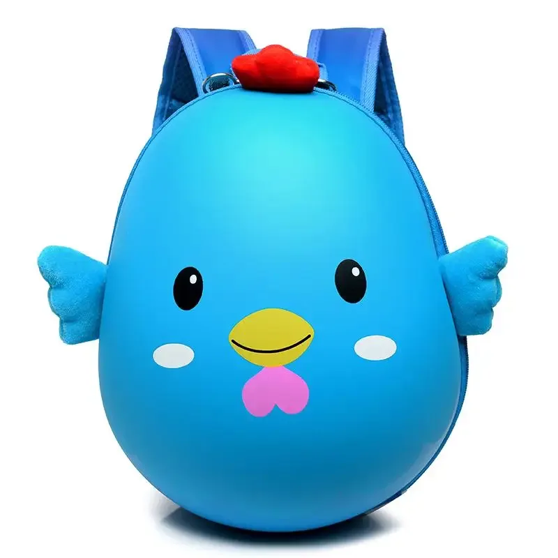 sac à dos pour enfants en forme de poulet de dessin animé, résistant à l'eau, à bretelles réglables, durable pour les enfants d'âge préscolaire, pour les trajets quotidiens à l'école