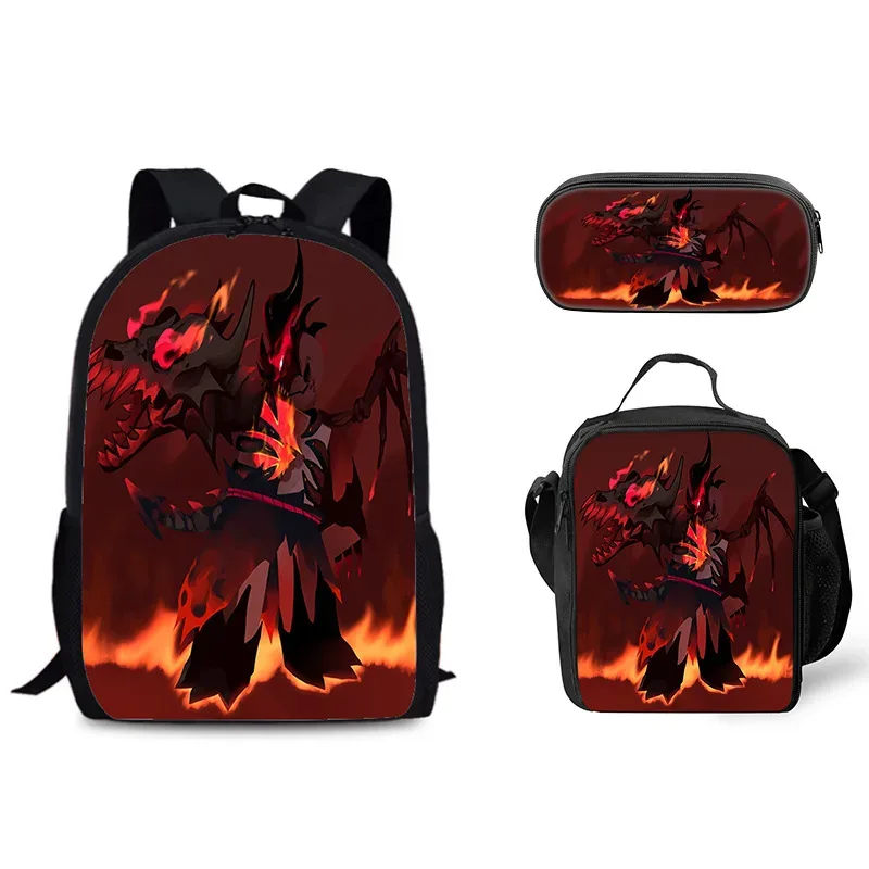 sac dos nylon personnages dessins animés fond noir format grand volume usage étudiant voyage