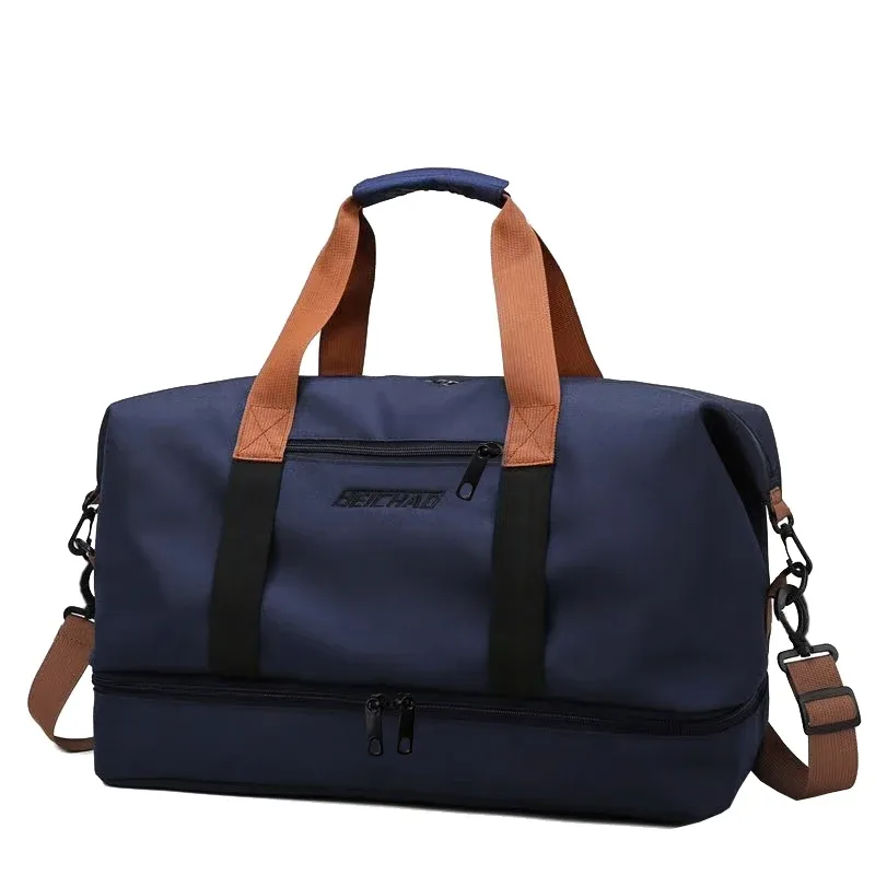 sac de voyage oxford de haute qualité, sac de sport portable, bandoulière amovible pour week-end, sport et déplacements professionnels