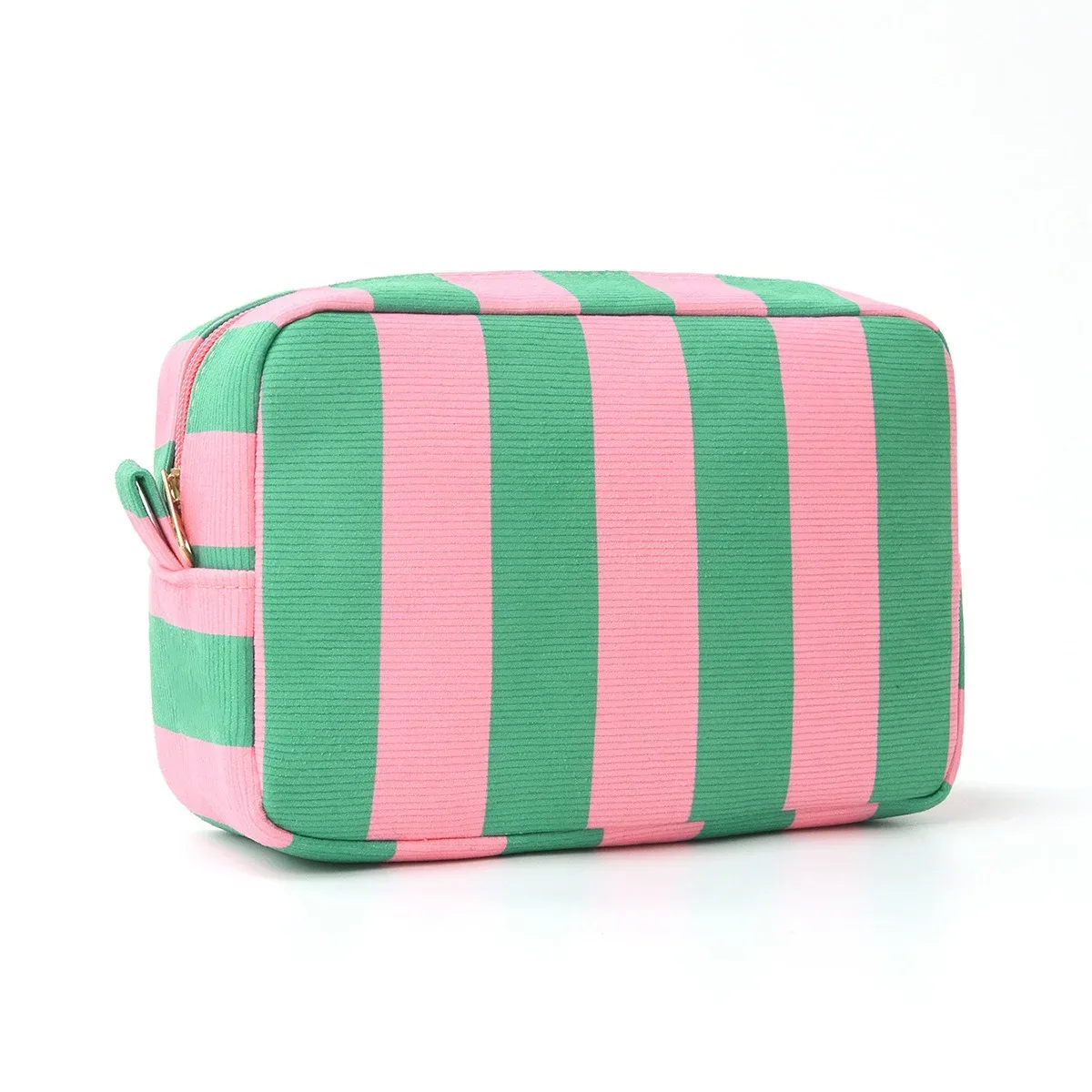 feihong sac cosmétique rayé transfrontalier velours côtelé sac de toilette portable de grande capacité sac de rangement de grande valeur de mode de voyage