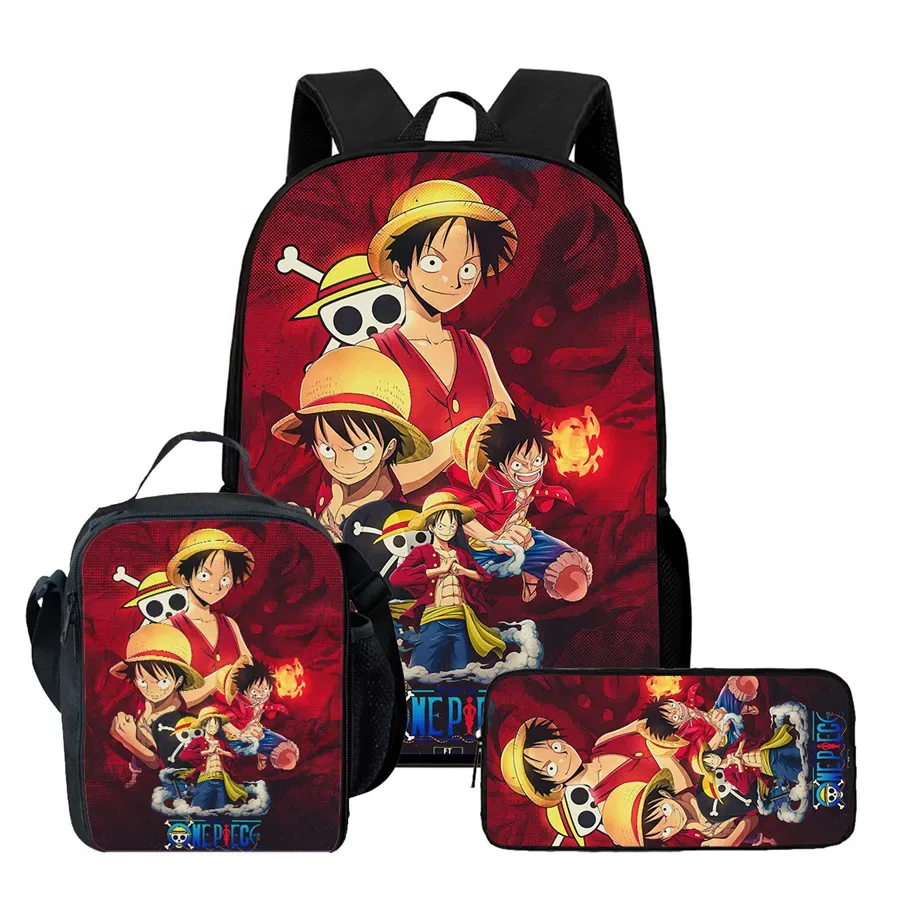 sac dos polyester dessin animé noir motifs personnages animés format 20 35 litres poche ouvrante sangles ajustables usage scolaire voyage