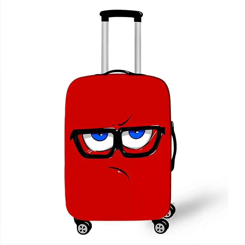juste de bagage élastique pour voyage, housse anti-poussière, housse de protection, étui à bagages, housse de valise, expression amusante, 18-32