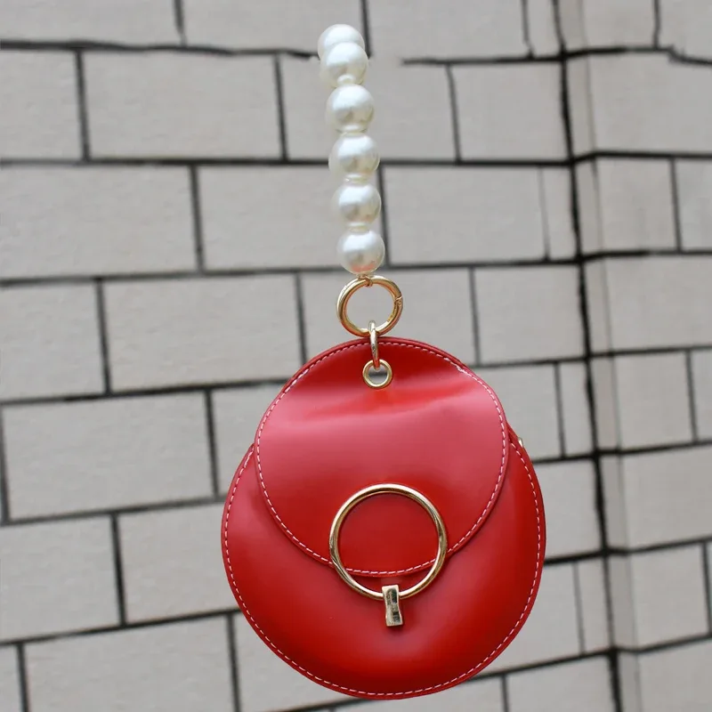 mm fond-sac à main en fausse perle pour femme, longueur de sangle personnalisée, jolies ceintures de sac à bandoulière pour femme, deux tailles mélangées, a334