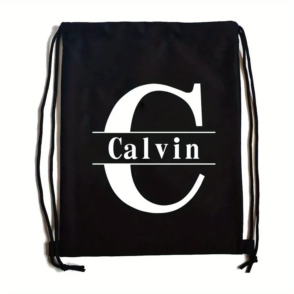 sac à dos à cordon personnalisé avec nom, sac de sport à double épaule, sac personnalisé avec initiales, sac portable pour randonnée et camping en plein air