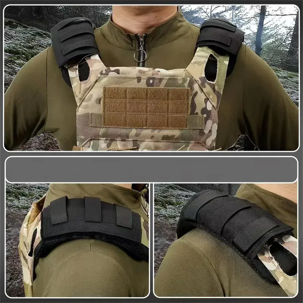 gilet tactique d'extérieur, sac à dos, sangle d'épaule, coussin en maille respirante, coussinets de protection des épaules, accessoires de sac à dos de randonnée