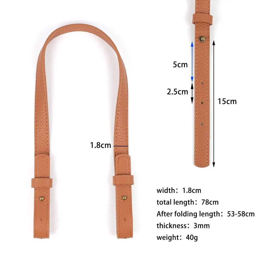 sangle de remplacement en cuir pu pour sac, taille réglable 53-58cm, poignée réglable, sac à bandoulière pour dame, accessoires de bricolage