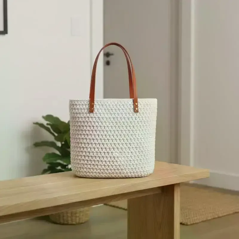Poignées Sac Cuir PU Amovibles Boutons Dorés Sacs Main Bandoulières Usage Quotidien Changer Facilement