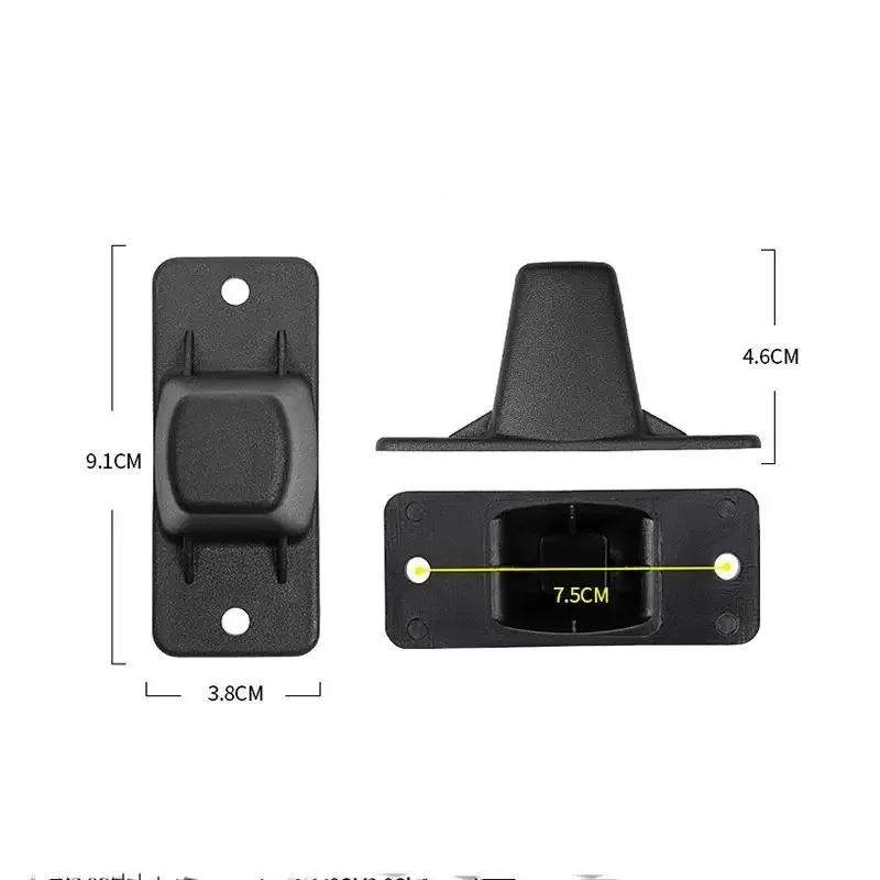 2 pièces de rechange pour pieds de valise, patins de support inférieur pour bagages, accessoires pour valises