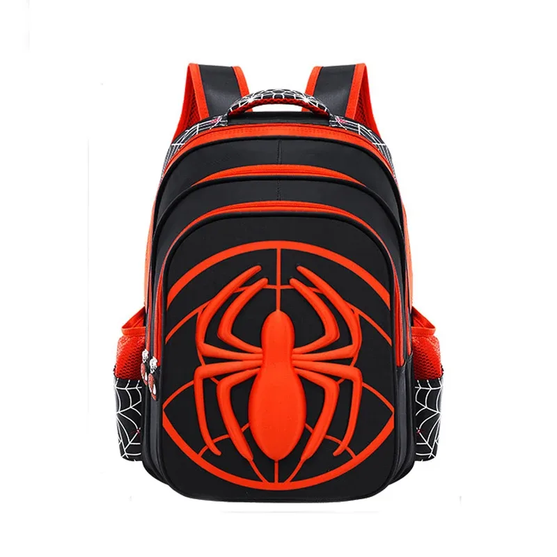 mode enfant sac à dos enfants garçons sac d'école rouge et noir motif araignée sac à dos avec trousse à crayons ensemble enfants fille boutique sac