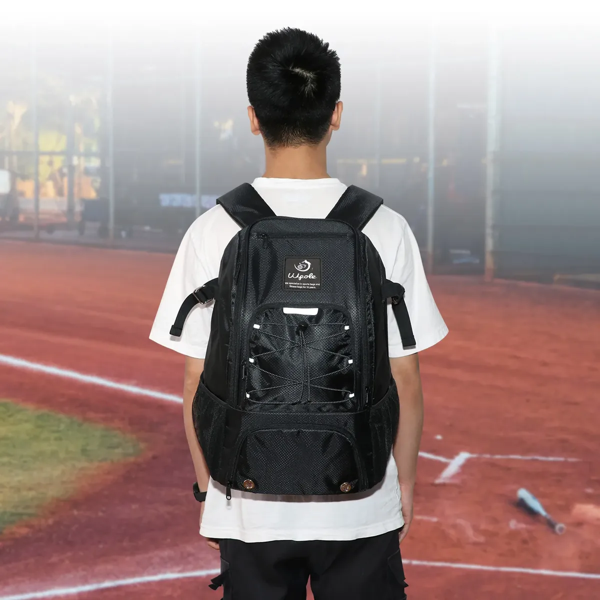 sac dos nylon homme couverture souple ceinture air bleu vert jacquet design sport usage travail loisirs
