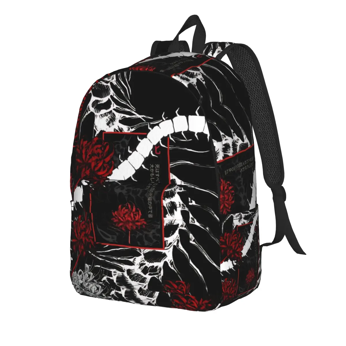 sac à dos tendance halloween tokyo ghoul kaneki, design harajuku, sac à dos de voyage robuste à bandoulière