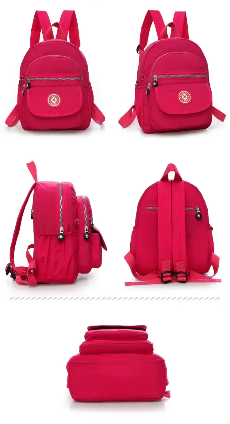 sacs à dos en nylon imperméables pour femmes, sacs à dos scolaires pour adolescentes, sac de voyage mochila, sacs à main décontractés pour femmes, nouveau