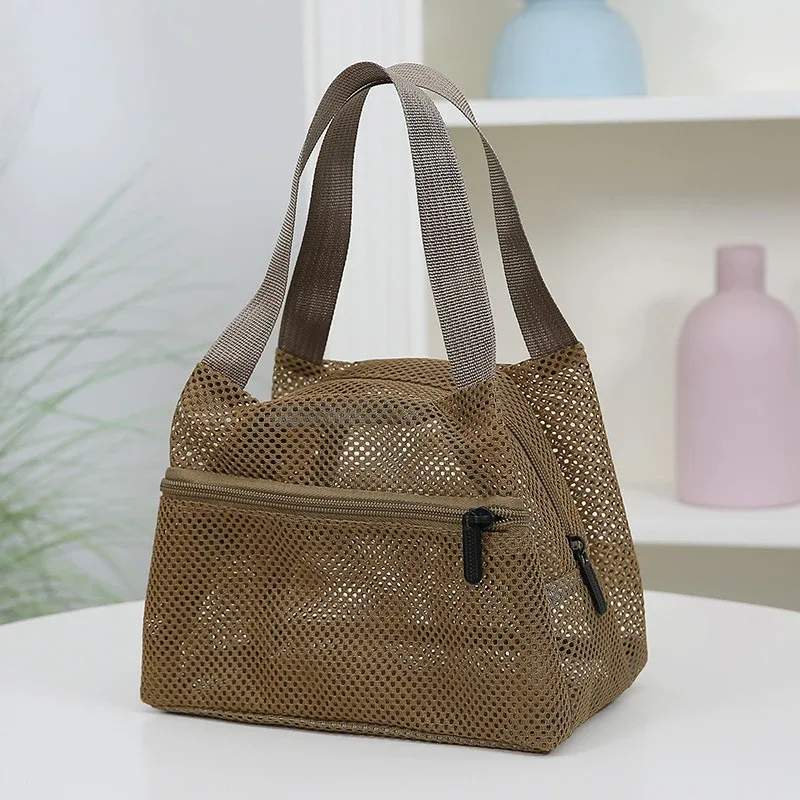 grand sac en filet à séchage rapide, sac fourre-tout léger, sac de rangement pour les essentiels de la plage et de la piscine pour les sorties en famille