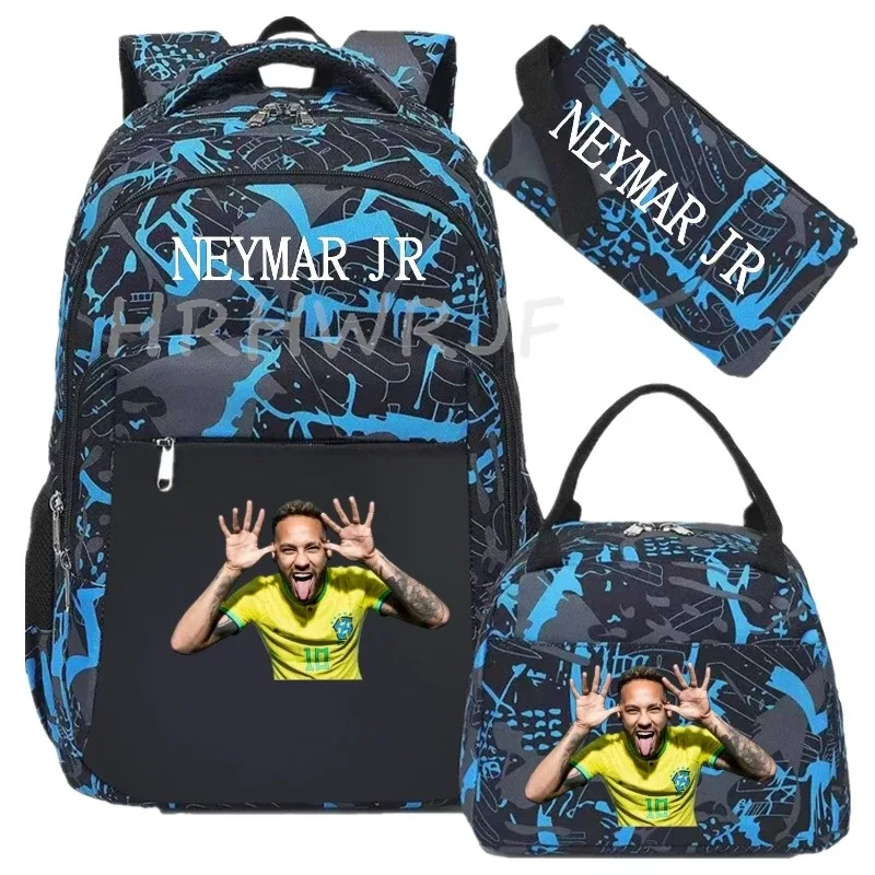 sac à dos de football camouflage neymar, sac à dos de sport pour femmes et hommes, capacité multi-poches, sacs d'école, sacs de voyage décontractés, mochila 3 pièces