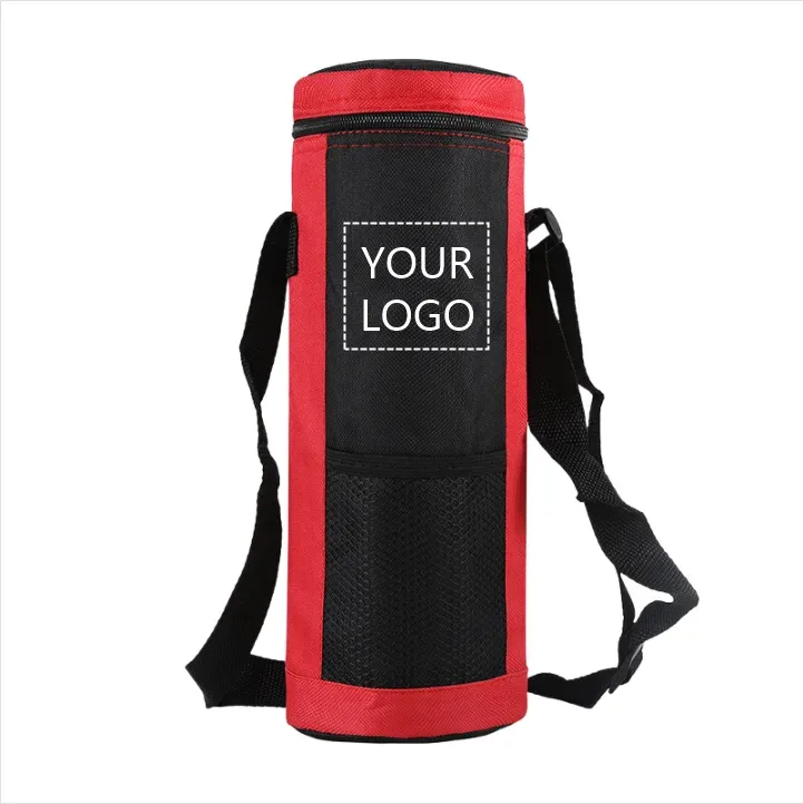 sac de glace oxford personnalisé, sac de rangement portable étanche isolé et pour bouteille d'eau froide, adapté aux voyages, camping et randonnée