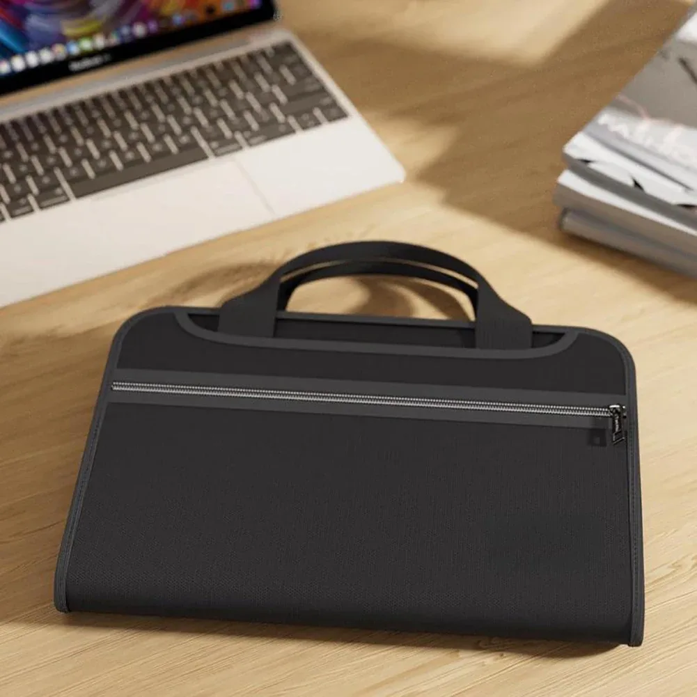 sac de document de document imperméable de grande capacité sac de rangement sûr avec une fermeture à glissière organisateur de fichiers pour les affaires