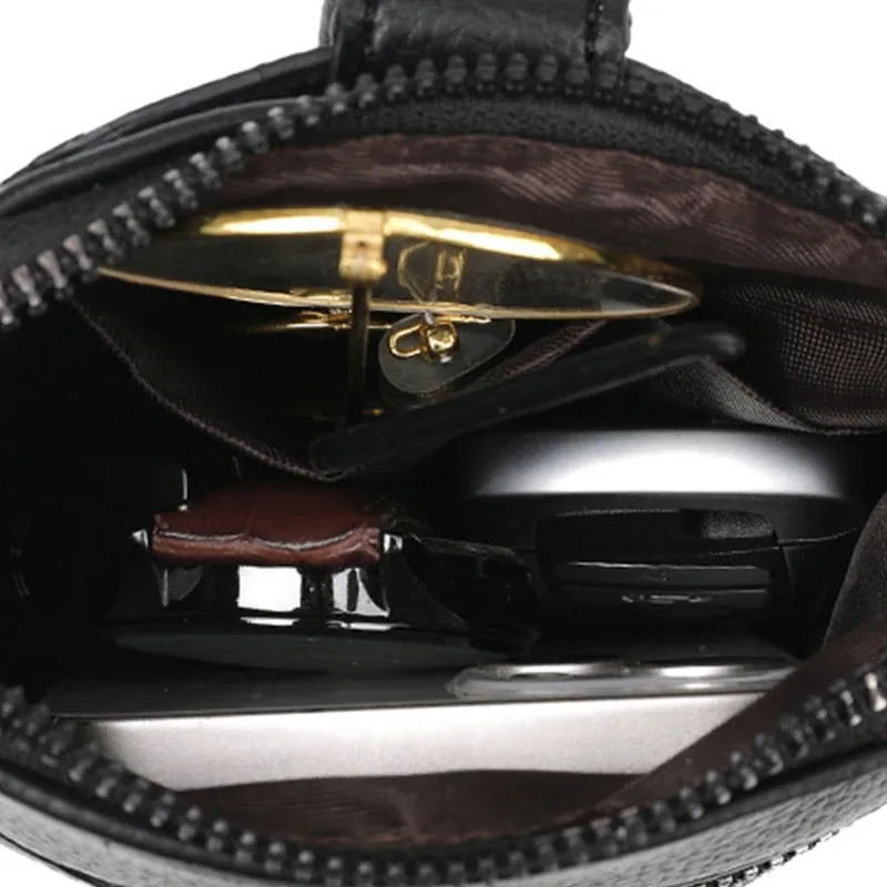 sac croisé diagonale en cuir pu pour femmes, couleur unie, portable, double couche, boucle, mini portefeuille pour téléphone, sac à bandoulière