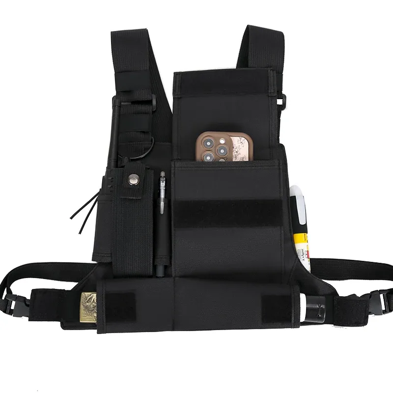 sac de cyclisme extérieur léger, gilet de course, sac à dos unisexe, sac de poitrine pour randonnée et marathon, poche de rangement, sac de poitrine sport pour homme