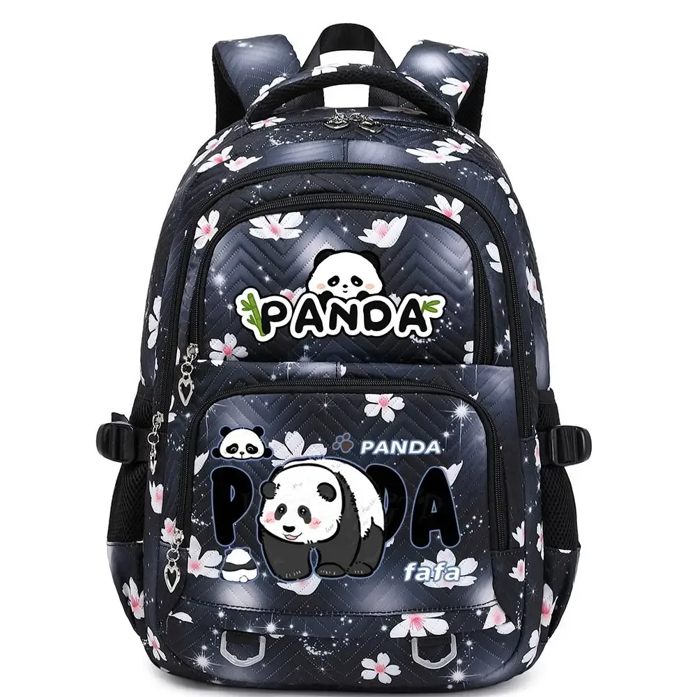 nouveau panda he hua sac à dos mignon dessin animé imprimé étudiant cartable mode garçons filles haute qualité grande capacité voyage sacs à dos