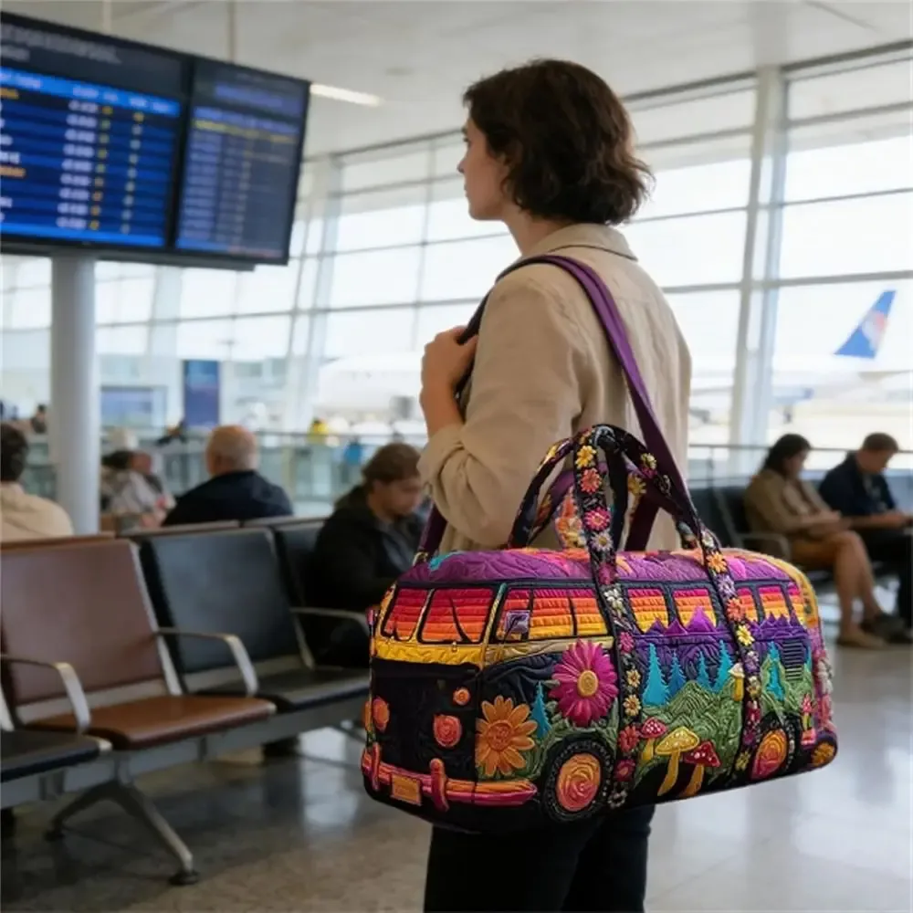 sac de voyage matelassé à sangle réglable, matelassage 3d, grande capacité, sac de sport, sac de gym, sac de voyage quotidien