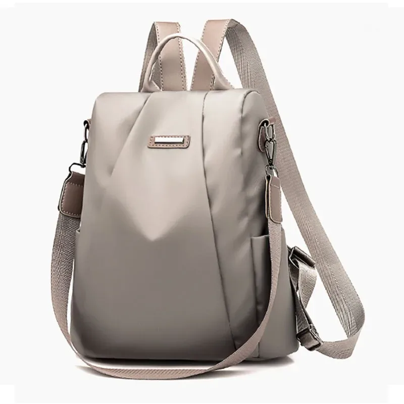sac à dos de voyage oxford antivol pour femme, sac de grande capacité, style décontracté, mode coréenne, sac à dos multifonction, solide