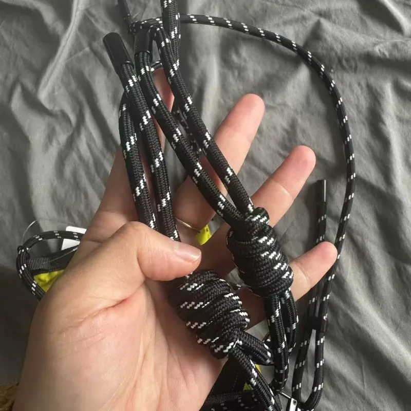 sac à bandoulière compact goldwin twist rope avec rabat, pour homme et femme, noir et jaune, sacoche de téléphone, pochette zéro, sacs à dos polyvalents
