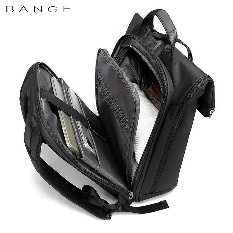 sac dos oxford unisexe noir bandes gris polyester compartiments ceinture air occasionnels école affaires transport quotidien use