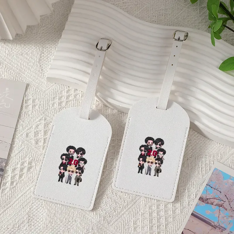 étiquette de bagage arirang 2.0 world tour 2026, cadeau pour fans de k-pop, en pu, conçue pour être une étiquette d'identification robuste pour vos sacs de voyage, idéale