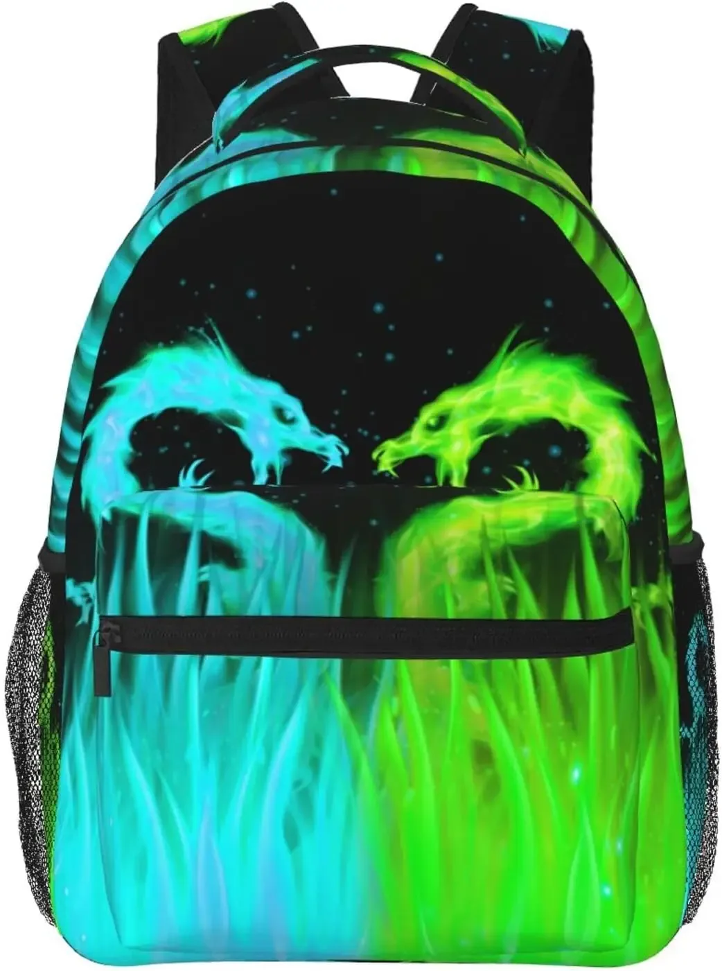 sac à dos dragon bleu, sac à livres à éclairage cool pour enfants, adolescentes, filles et garçons, cadeaux de retour à l'école pour 2e 3e 4e 5e 6e année