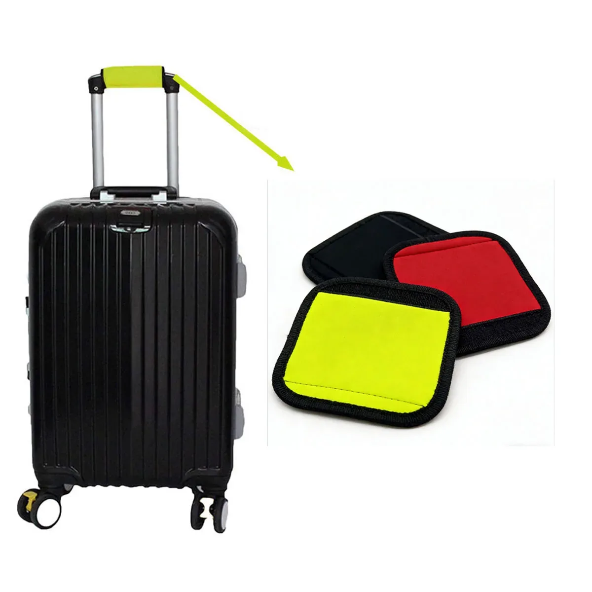 Housse de protection antidérapante pour poignée de valise et de chariot à roulettes