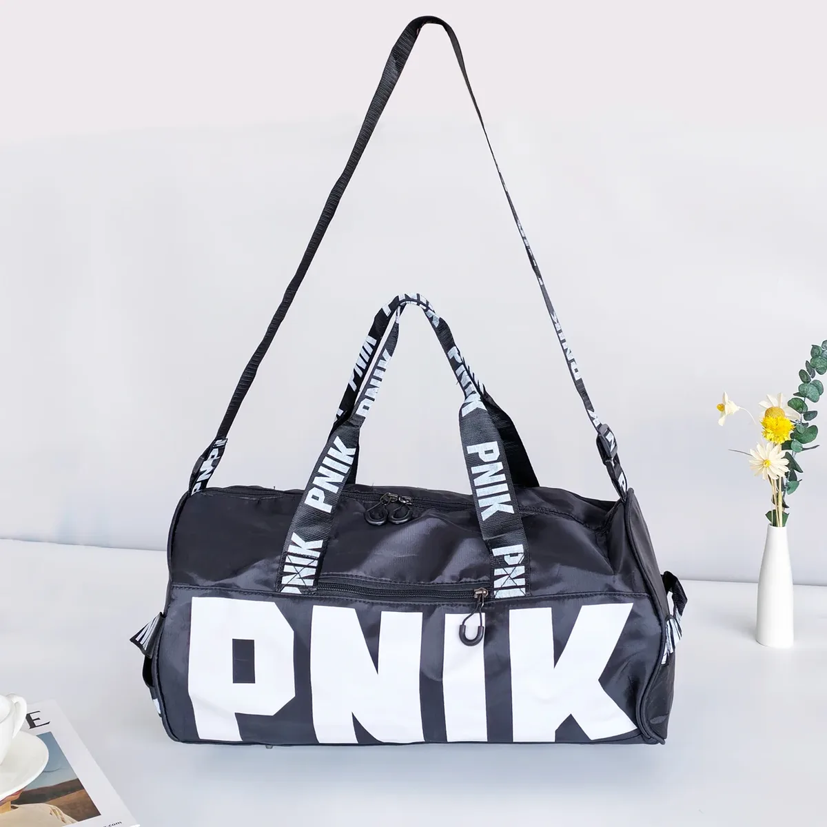 nouveau sac de voyage, sac de sport, sac de fitness pour hommes et femmes, sac à bandoulière portable imprimé, sac à bandoulière, rangement de grande capacité