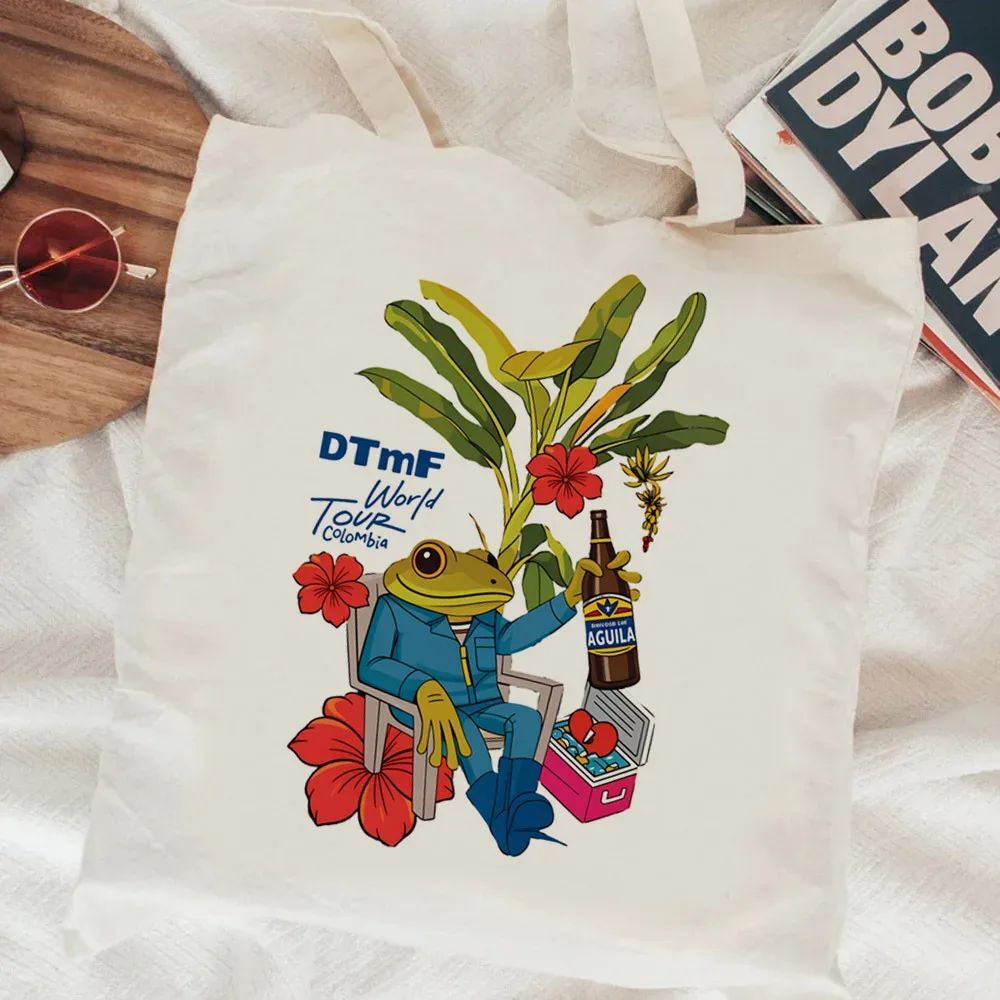 sac fourre-tout pliable bad bunny, sacs en tissu, sac de shopping, sac fourre-tout pour femme