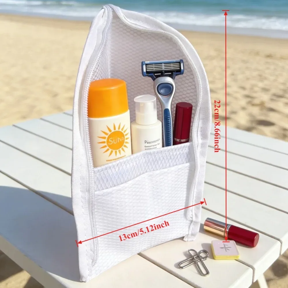 sac à cosmétiques en maille eva, 1/2 pièces, sac de rangement de voyage, organisateur de maquillage, pochette de maquillage pour femme, trousse de toilette portable, étui de beauté