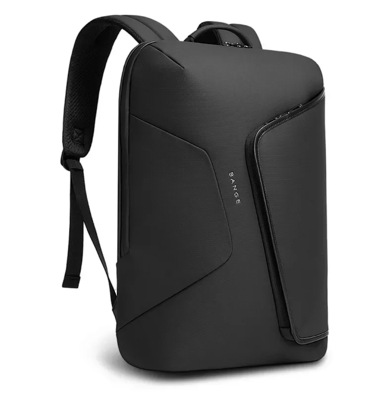 sac dos oxford université noir gris design moderne élégant bandes transport ajustables poignée supérieure forme carrée angles définis aspect contemporain