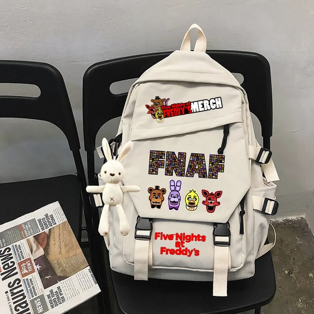 fnaf-sac à dos d'école décontracté pour enfant et adolescent, cadeau mochila