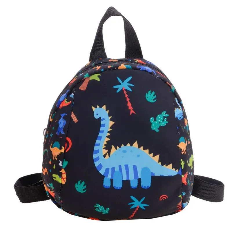 sac à dos dinosaure cartoon unisexe pour élèves de maternelle en nylon, léger, motif animal mignon, contraste de couleurs