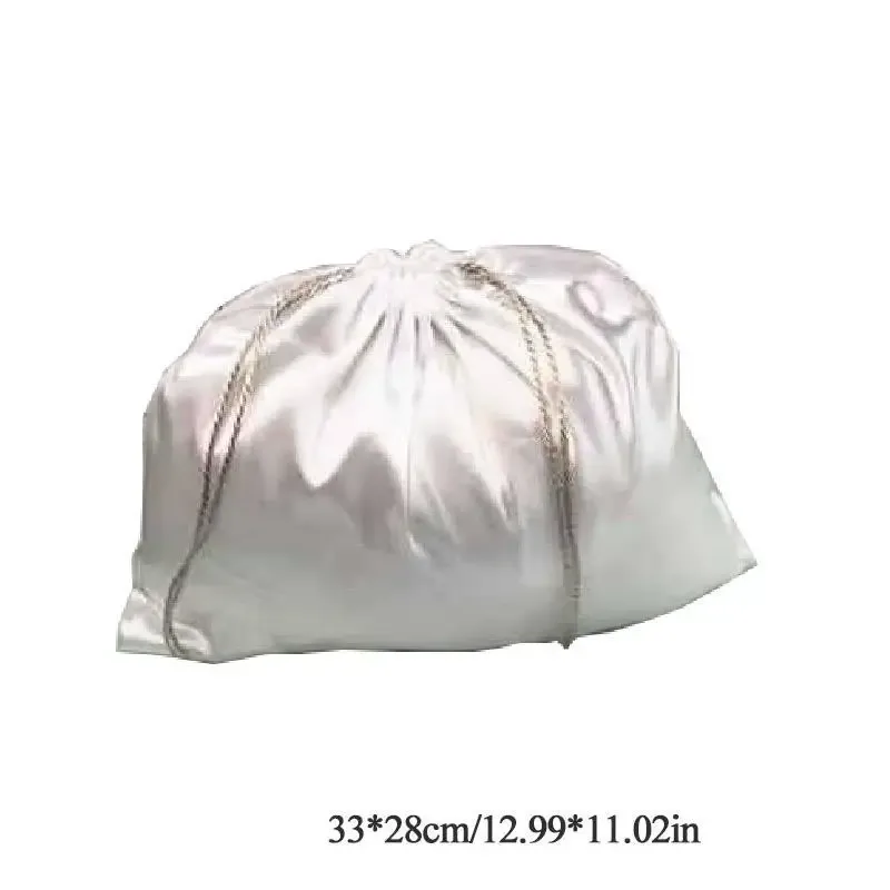 sacs à poussière pour sacs à main, housse anti-poussière en tissu de soie, sacs de rangement, pochette à cordon pour fourre-tout, chaussures, bottes, anti-poussière