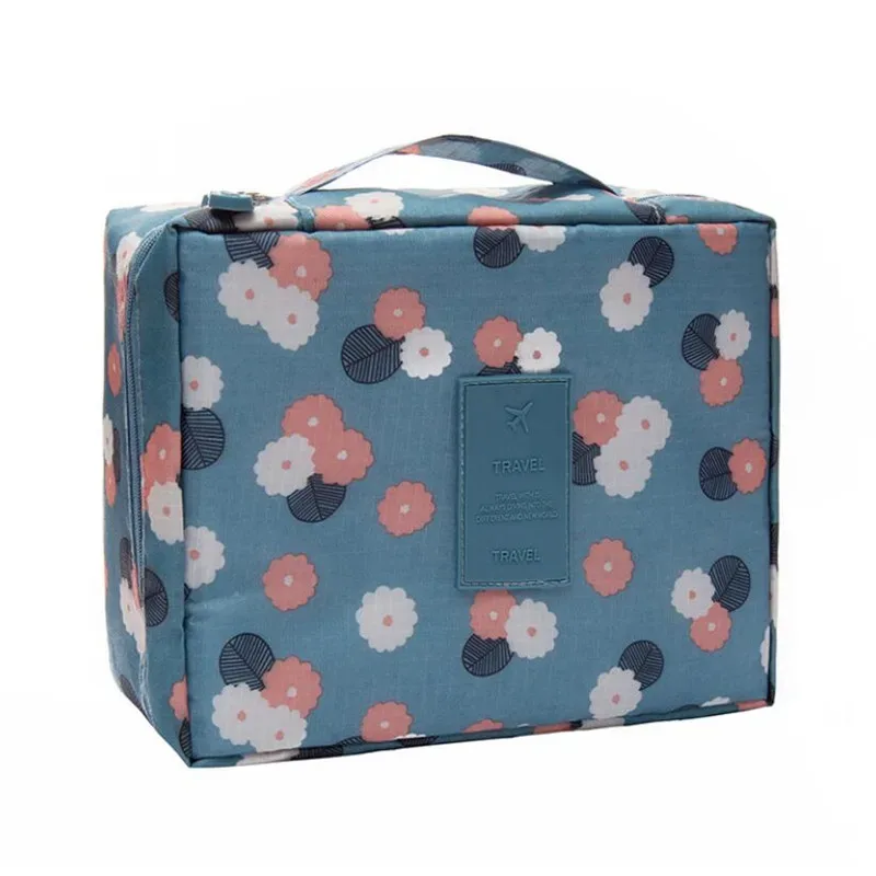 sac à cosmétiques organisateur sac de maquillage portable étanche mini couleur unie flamant voyage sac de rangement de toilette pochette de lavage de beauté