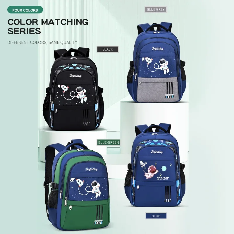 Élèves du primaire cartable garçons 1,2,3,4,5,6 années 6-12 ans astronaute épaule sac à dos pour ordinateur portable étanche WEA