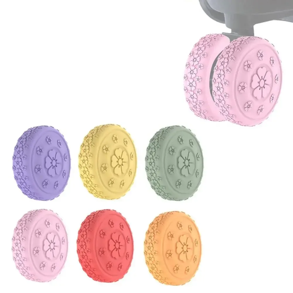 housse de protection antidérapante pour roues de bagages en silicone, 8 pièces, réduit le bruit, valises, anneaux de protection des roues, réduit l'usure des roues